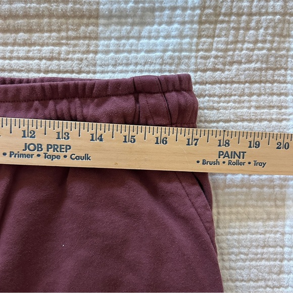 J. Crew Knit Goods Jogger Sweatpants, Burgundy, Size Large Tall - Picture 3 of 9